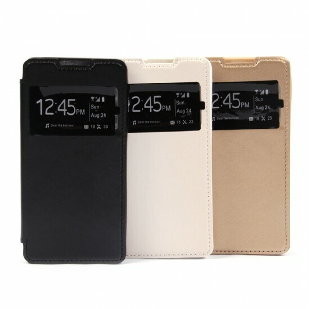 Чехол-книжка с магнитом для Sony Xperia E5, 007174-2 Белый