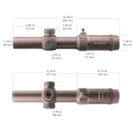 Оптический прицел Vector Optics SFP Forester 1-5x24 GenII Coyote FDE ( Сетка Illuminated Crosshair / с подсветкой )