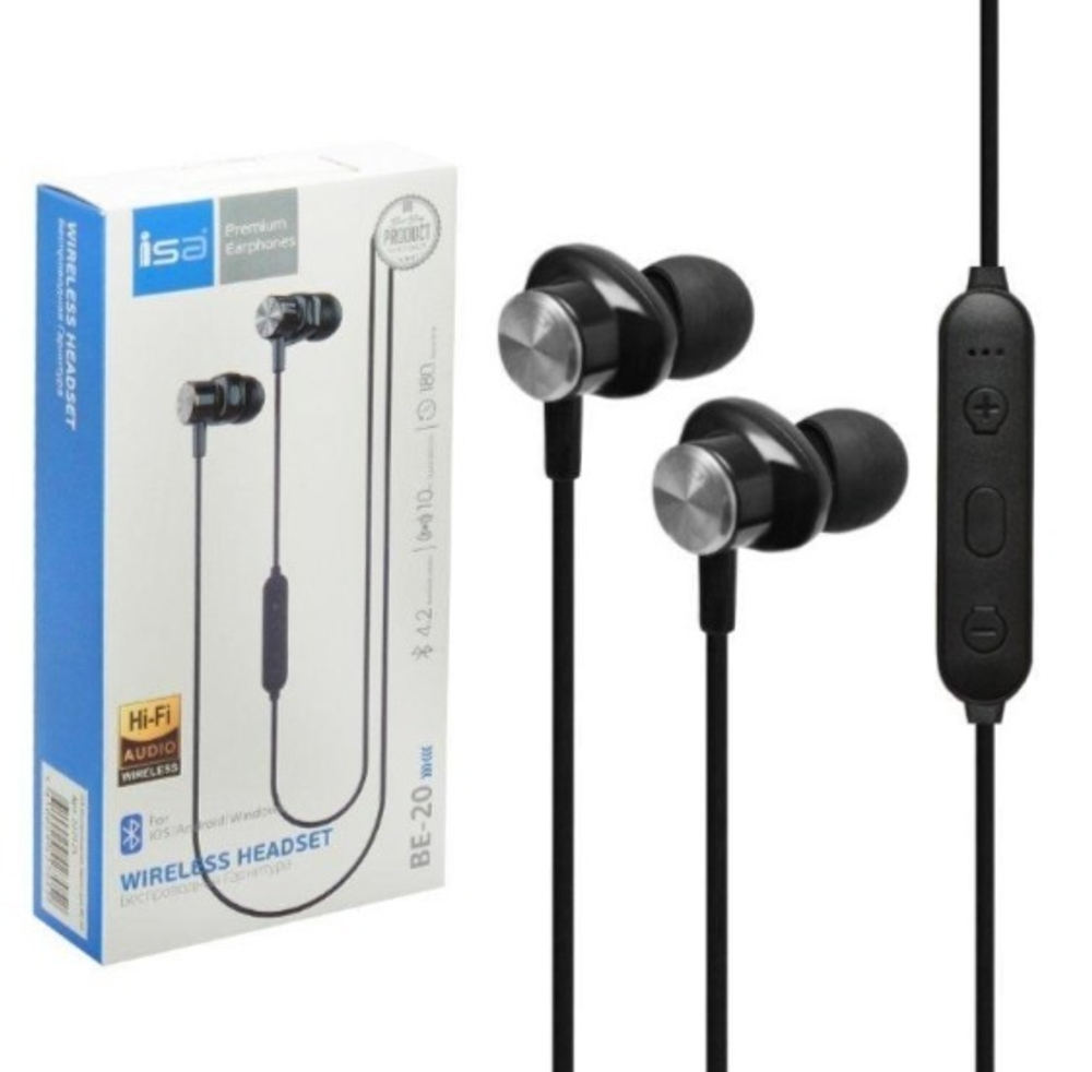 Спортивные наушники Bluetooth BE-20 (черный)