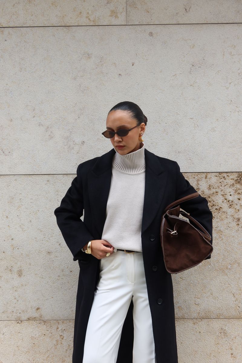 Свитер из шерсти мериноса OVER жемчужный