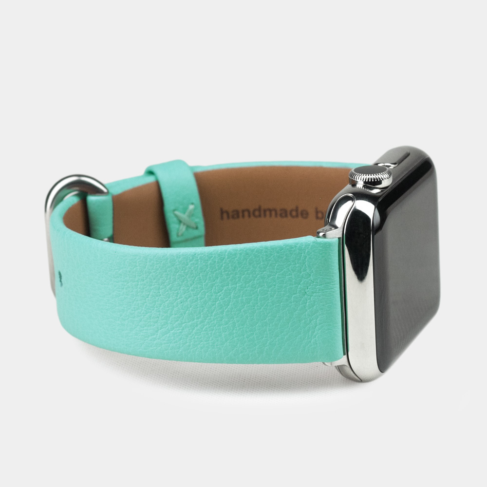 Ремешок для Apple Watch 42/44mm Classic из кожи теленка цвета тиффани