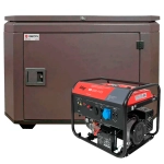 Бензиновый генератор FUBAG BS 9000 A ES с кожухом Geon 1400SS RAL 8019