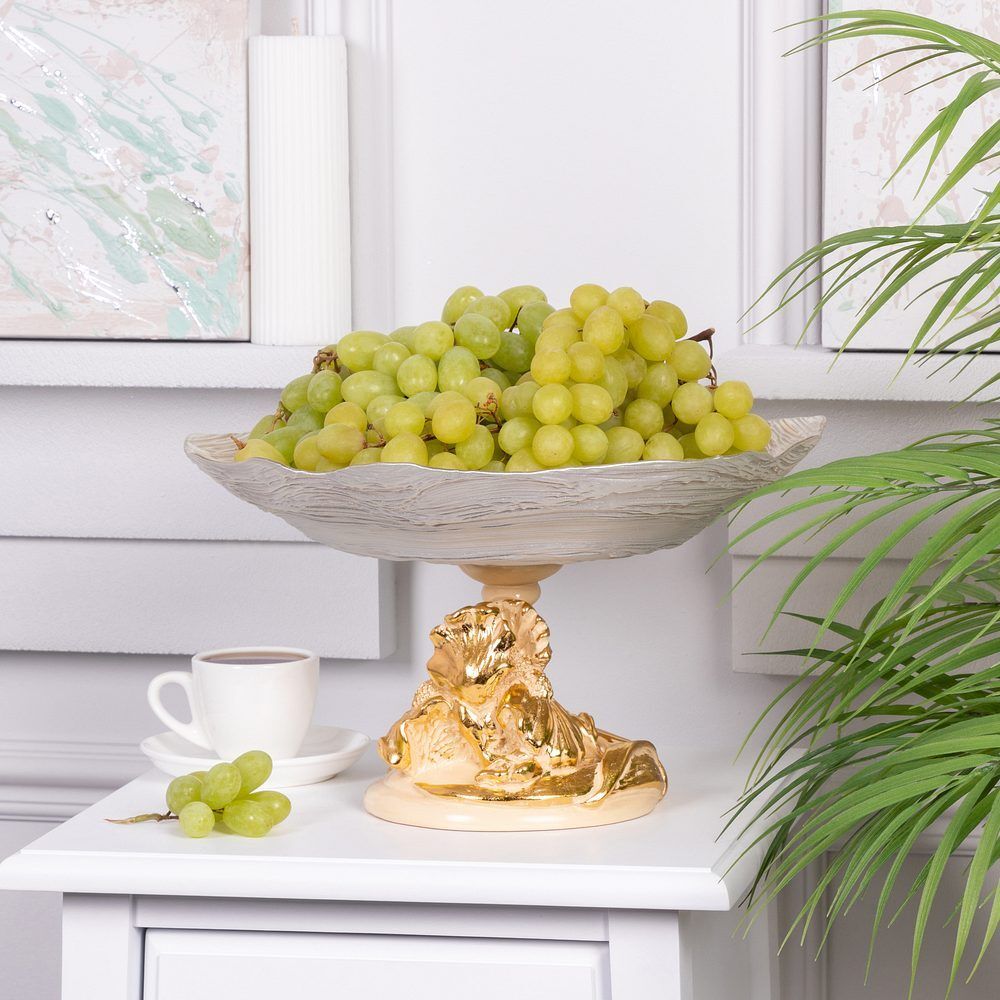 Фруктовница-конфетница Ирис Визир Айвори