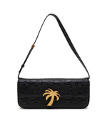 Кожаная сумка через плечо Palm Angels - черный(PWNN020R 24LEA001)