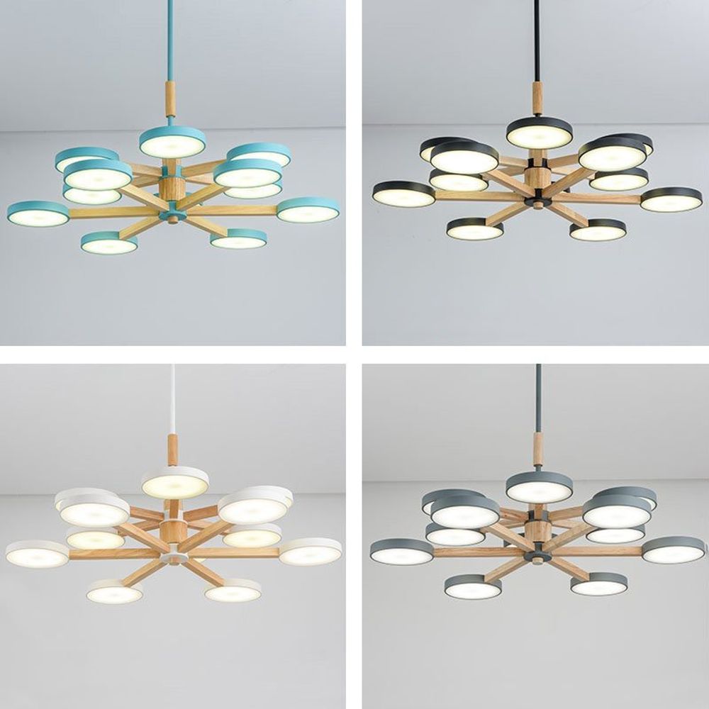 Люстра на штанге TURNA DBL L12 White