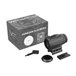 Пpизмaтичecкий прицел Vector Optics Paragon 3x18 Micro Prism (закрытый, 3х, объектив 18мм, красная метка, weaver, IP67)