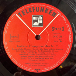 Винтажная виниловая пластинка LP Teddy Reynolds Goldene Trompeten Hits Nr. 2 (Germany 1975)