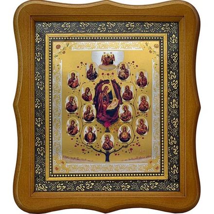 Древо Богородицы ( Горний Иерусалим). Печатная икона.
