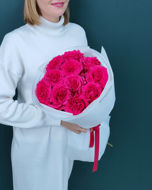 Роза малиновая Фулл Монти,11шт(00452)