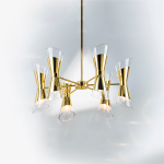 817122 Люстра STRATO 12х40W E14 ЗОЛОТО