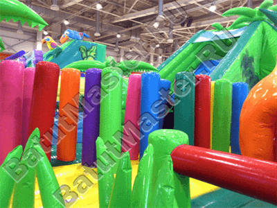 Надувной коммерческий батут "Джунгли"