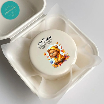 Бенто торт с прямой фотопечатью на День воспитателя