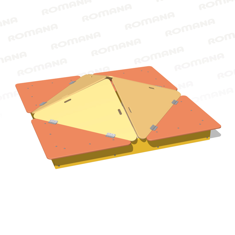 Песочница с крышкой для детской площадки "Кубик" Romana 057.37.00