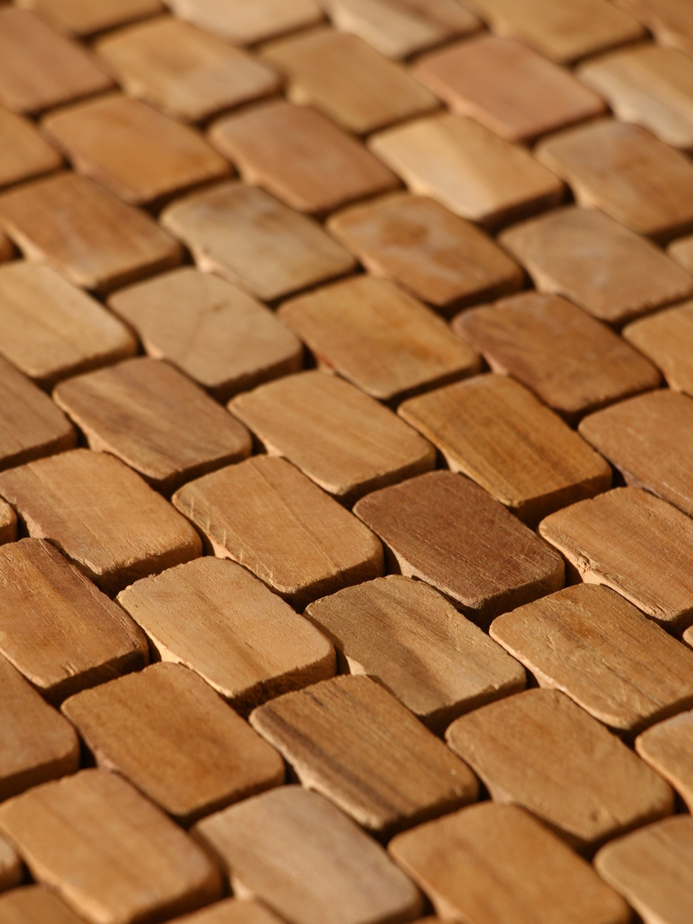 Коврик из тикового дерева, 60х40х0,7 см