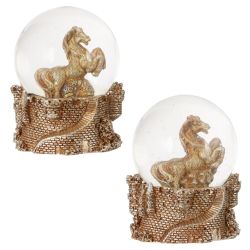 GAEM Фигурка декор в стекл шаре "Лошадь", L7 W7,5 H8,5 см, 2в.