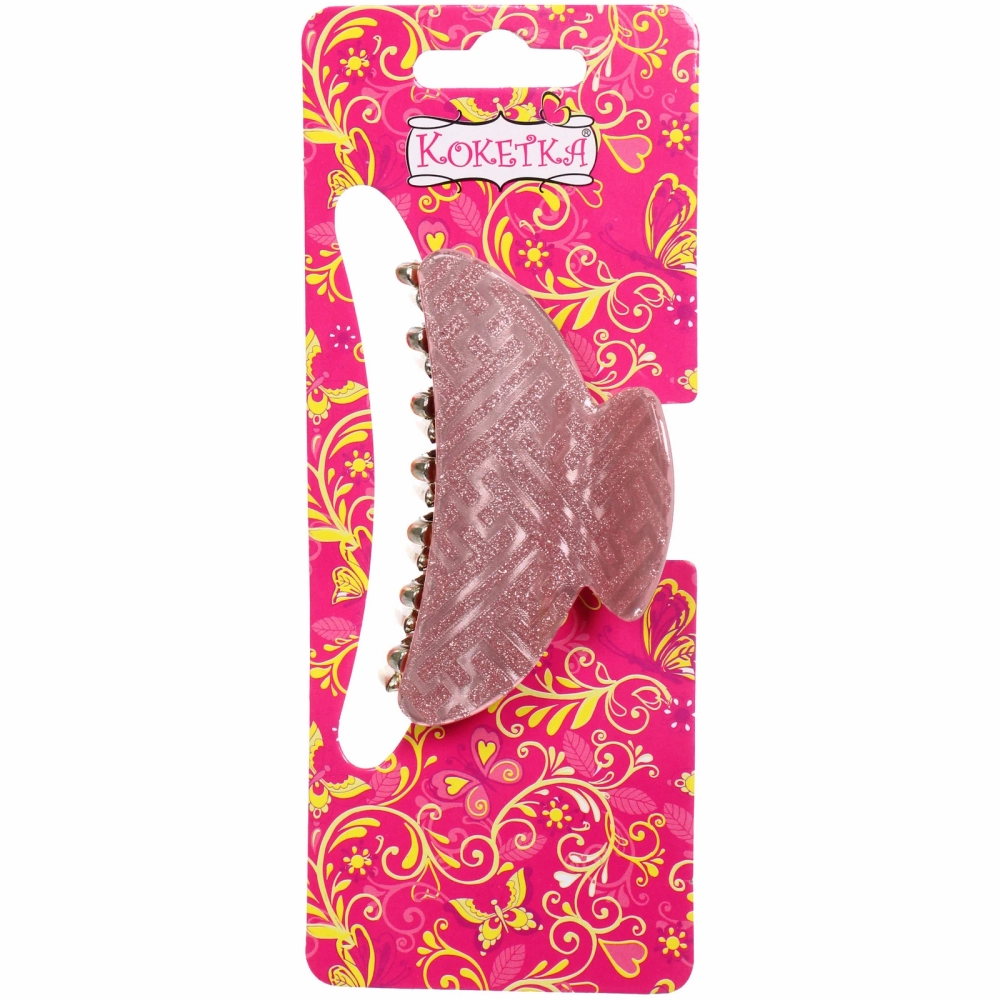 Заколка-краб для волос « ЭЙФОРИЯ», райя, микс 6 цветов, 7см (блистер Кокетка)