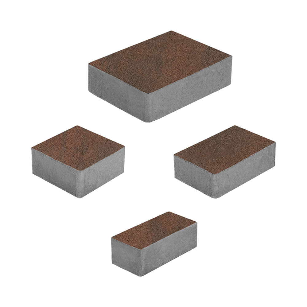 Тротуарная плитка МЮНХЕН - Листопад гранит Клинкер, комплект из 4 видов плит