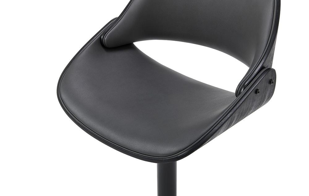 Стул барный JY1995 серый PU/черный/черный