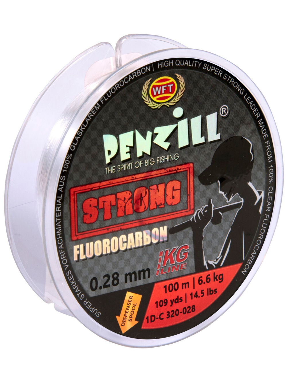 Леска монофильная WFT KG Penzill FLUOROCARBON Strong 100 м, 0.28 мм