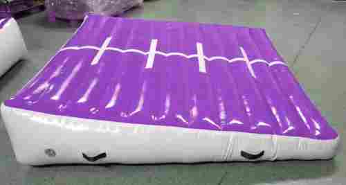 Надувной гимнастический мат-коврик «Старт» для занятий 2×2×0,4 м, фиолетовый