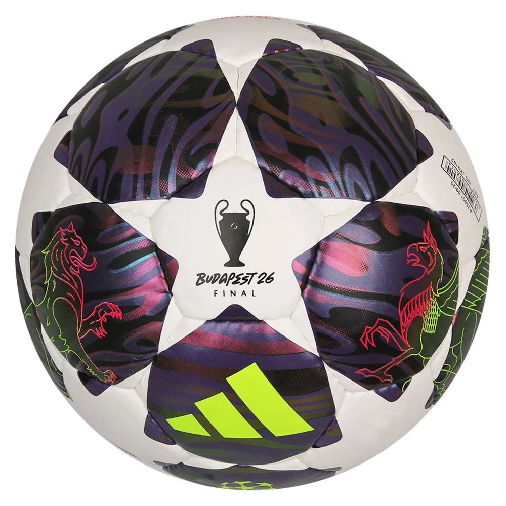 Мяч футзал. ADIDAS UCL Pro Sala JX9102, р.4, FIFA Quality Pro, 32п, ПУ, руч.сш, бело-фиолетовый