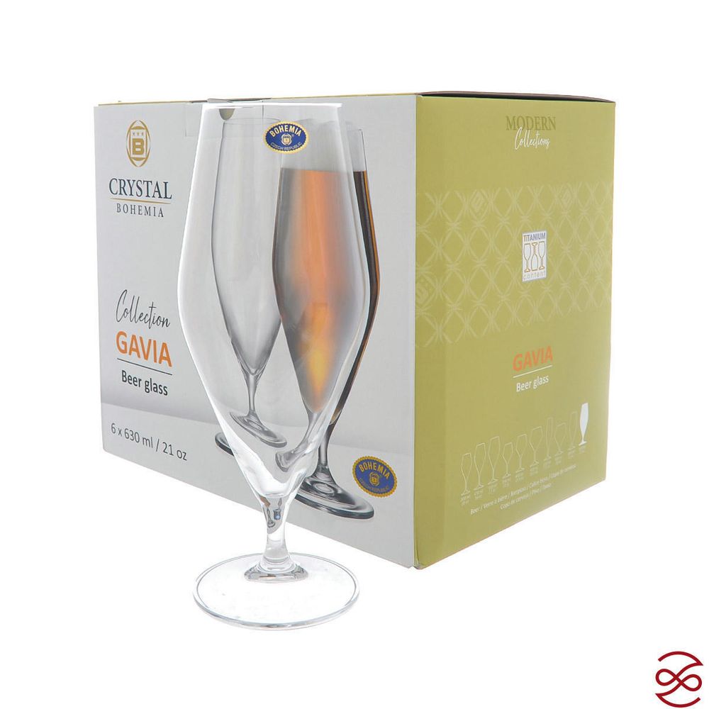 Набор бокалов для пива Crystalite Bohemia GAVIA 630 мл (6 шт)