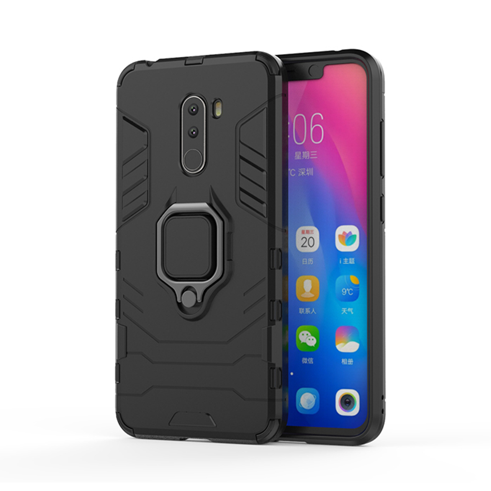 Противоударный чехол с кольцом Panther Case для Xiaomi POCO F1