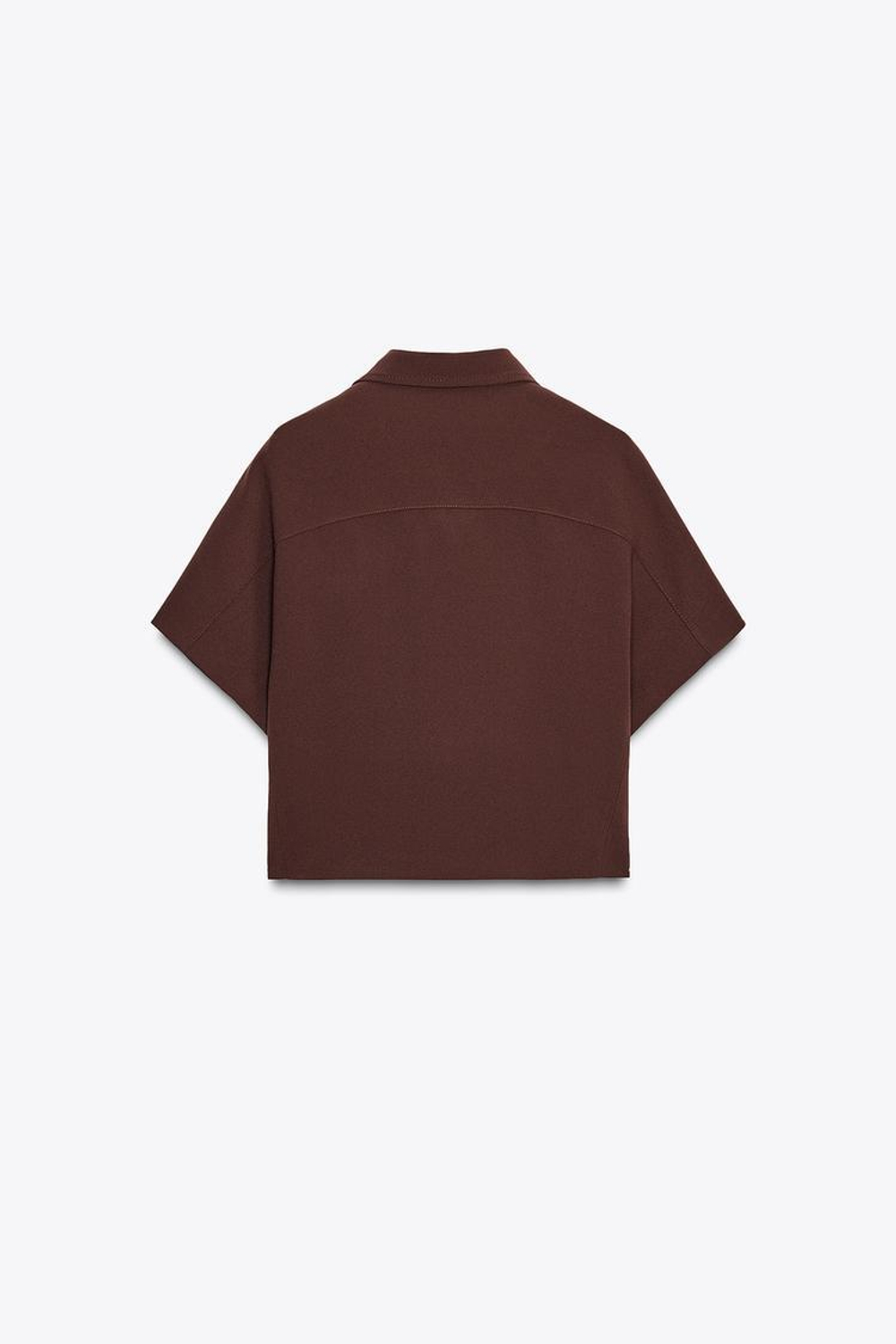 ZARA УКОРОЧЕННАЯ КУРТКА — ZW COLLECTION, КАРАМЕЛЬНЫЙ