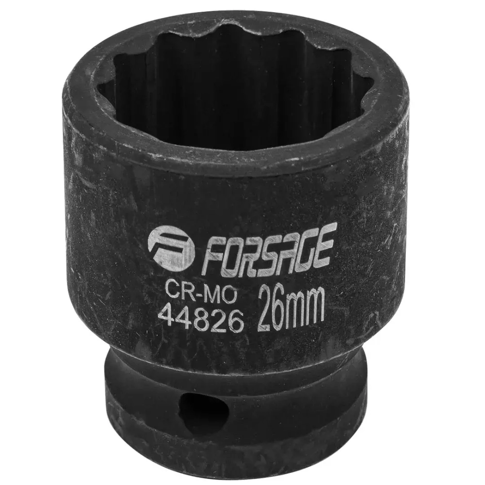 Головка ударная 26мм 12гр. 1/2'' Forsage F-44826