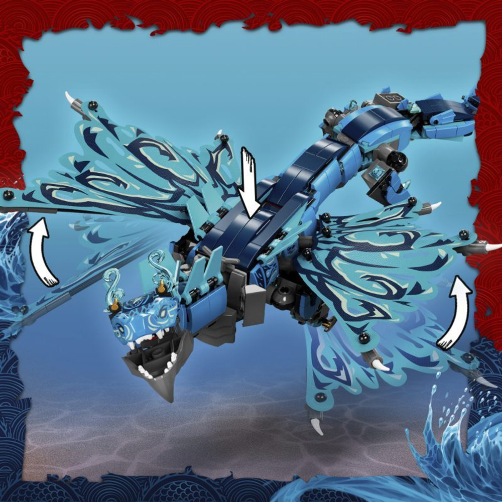 Lego ninjago dragon azul sales