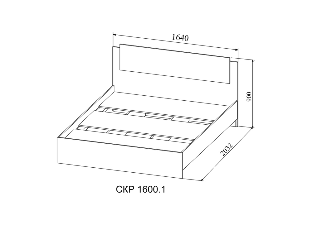 Кровать СКР 1600.1 Софи (МБ1)