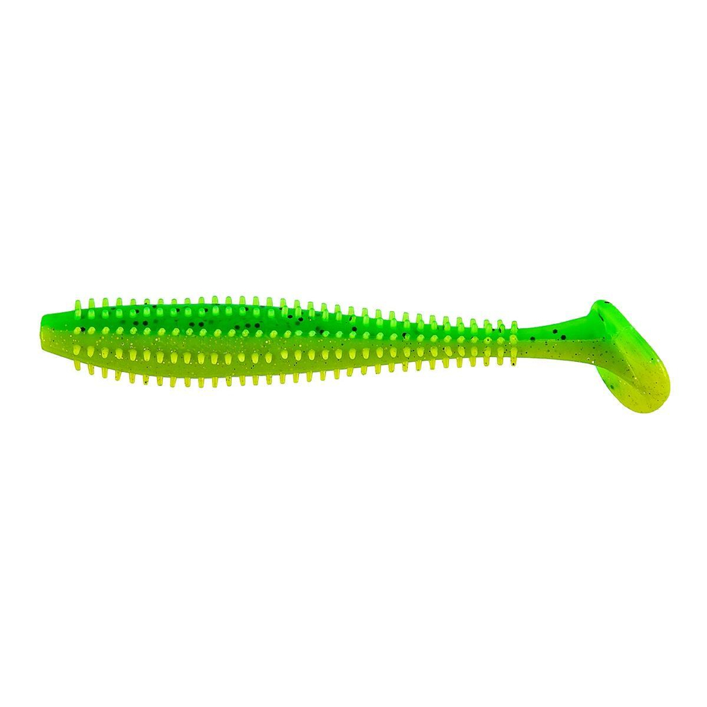 Виброхвост Shaggy 3,35"/8,5 см Green Lime 5шт. (HS-16-010) Helios
