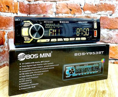 Автомагнитола BOS-MINI Y-957 12-24