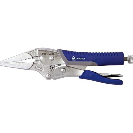 Цена на МАСТАК (036-30225H) Зажим с фиксатором 225 мм, длинные губки