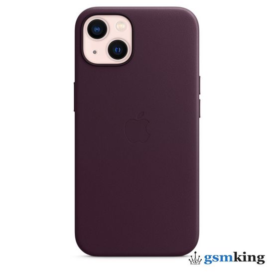 Apple Leather Case with MagSafe iPhone 13 Dark Cherry «Тёмная вишня» MM143ZE/A