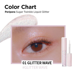 Жидкие тени-глиттер для век Peripera Sugar Twinkle Liquid Glitter #01 Glitter Wave, 1.9гр