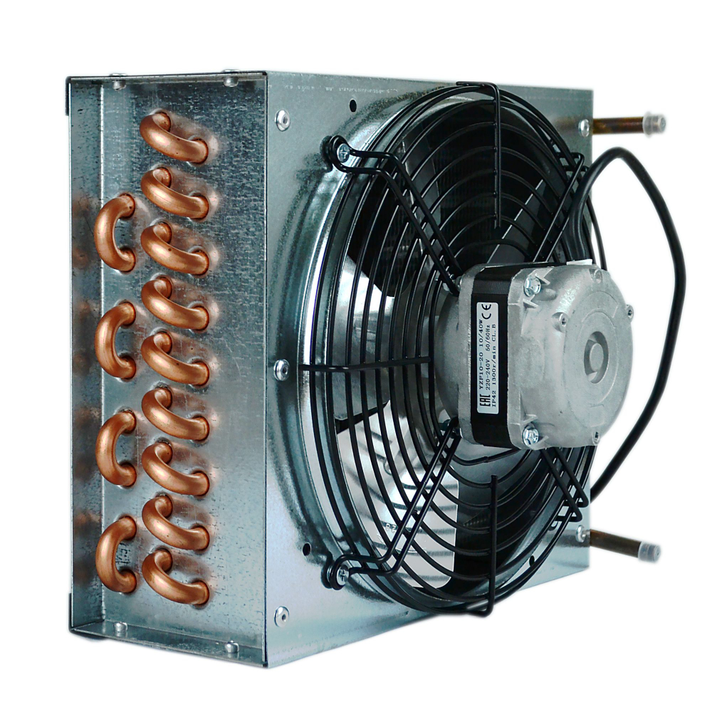 Конденсатор холодильного оборудования GH 2134 c двигателем 10-20 крыльчаткой и решеткой