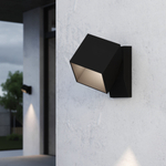 Уличный настенный светодиодный светильник Elektrostandard Fjord 35195/W черный