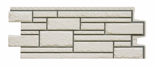 Фасадная панель Grand Line Камелот Премиум Пломбирная 0,39м2