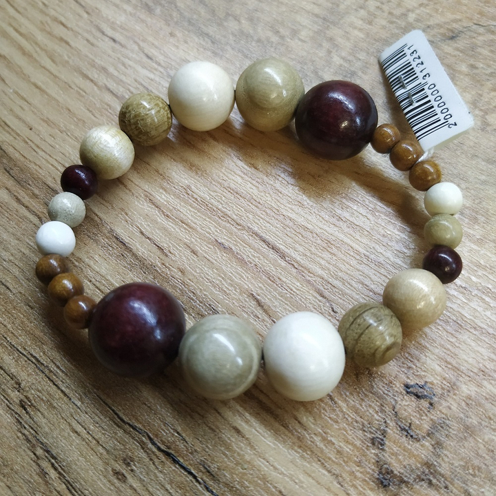 Браслет Витаминки, дерево, цвет ассорти