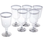 Бокал для вина 160мл «DOLCE VITA» в наборе 6шт серебро