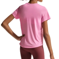 Футболка для девочки Nike Girls Dri-FIT Short-Sleeve - pink rise/white