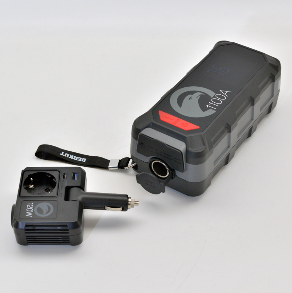 Портативная электростанция BERKUT Specialist PSL-150, 60000мАч, Li-Ion, 3 порта USB, INV-120