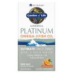 Minami Nutrition, Supercritical Platinum, рыбий жир с омега-3, апельсин, 1,1 г, 60 мягких таблеток
