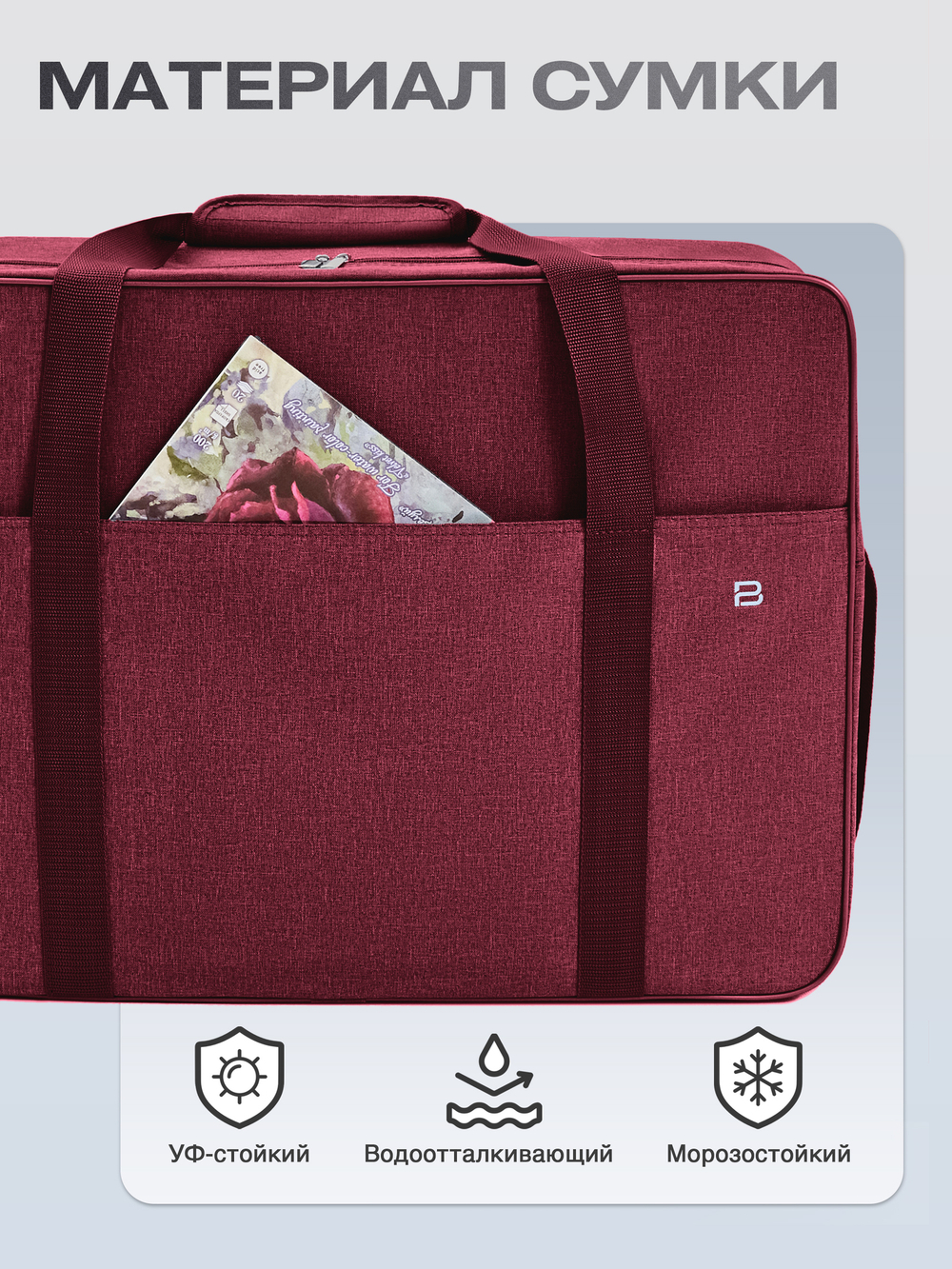 Сумка дорожная для ручной клади Стандарт плюс 55х40х20 Cherry