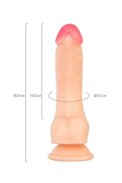 Фаллоимитатор RealStick Nude Nash телесный 18 см