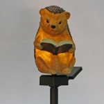 Светильник на солн.батарее «Ежик» 14*11*9 см, (свечение теплый белый)