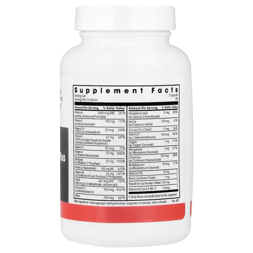 Metabolic Maintenance, The Big One® Plus, мультивитамины без железа, 90 вегетарианских капсул