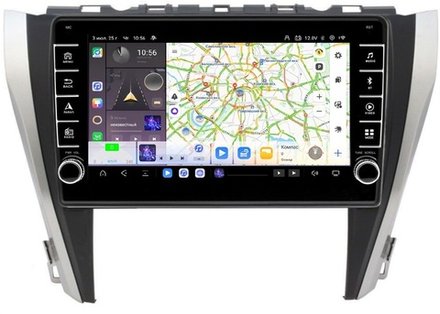 Магнитола для Toyota Camry 2014-2018 - Carmedia OL-1608 (кнопки и крутилки) Android 13, TS20, 6+128Гб, CarPlay, 4G SIM-слот