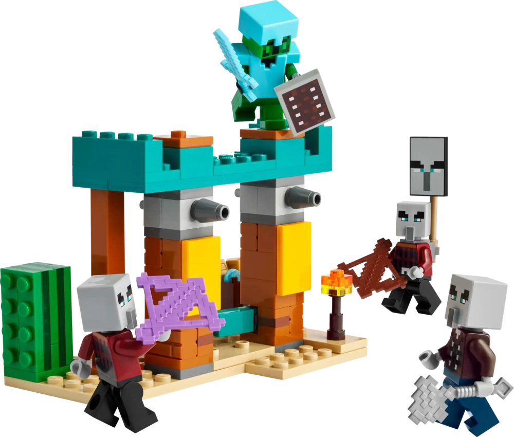 Конструктор LEGO Minecraft 21267 Сельский патруль в пустыне